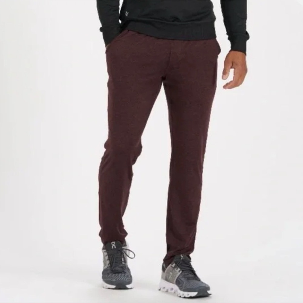 Vuori Pants Men's Size Large Oxblood Heather